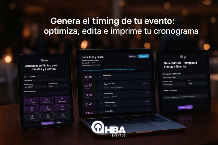 Generador de Timing HBA para Fiestas y Eventos
