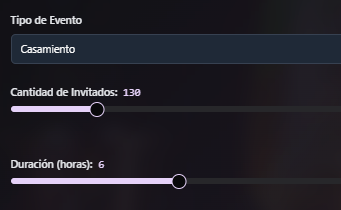 Paso 1: Ingresa datos del evento