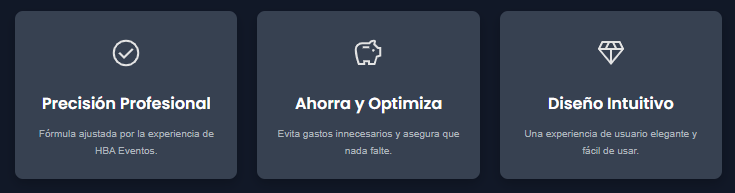 Resultados claros y listos para descargar en Bar Calculator HBA