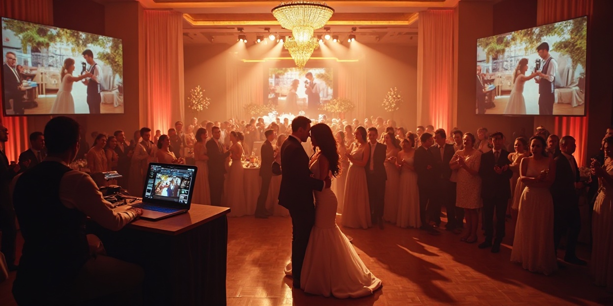 secretos mejores fiestas de casamiento incluyen pantallas LED profesionales