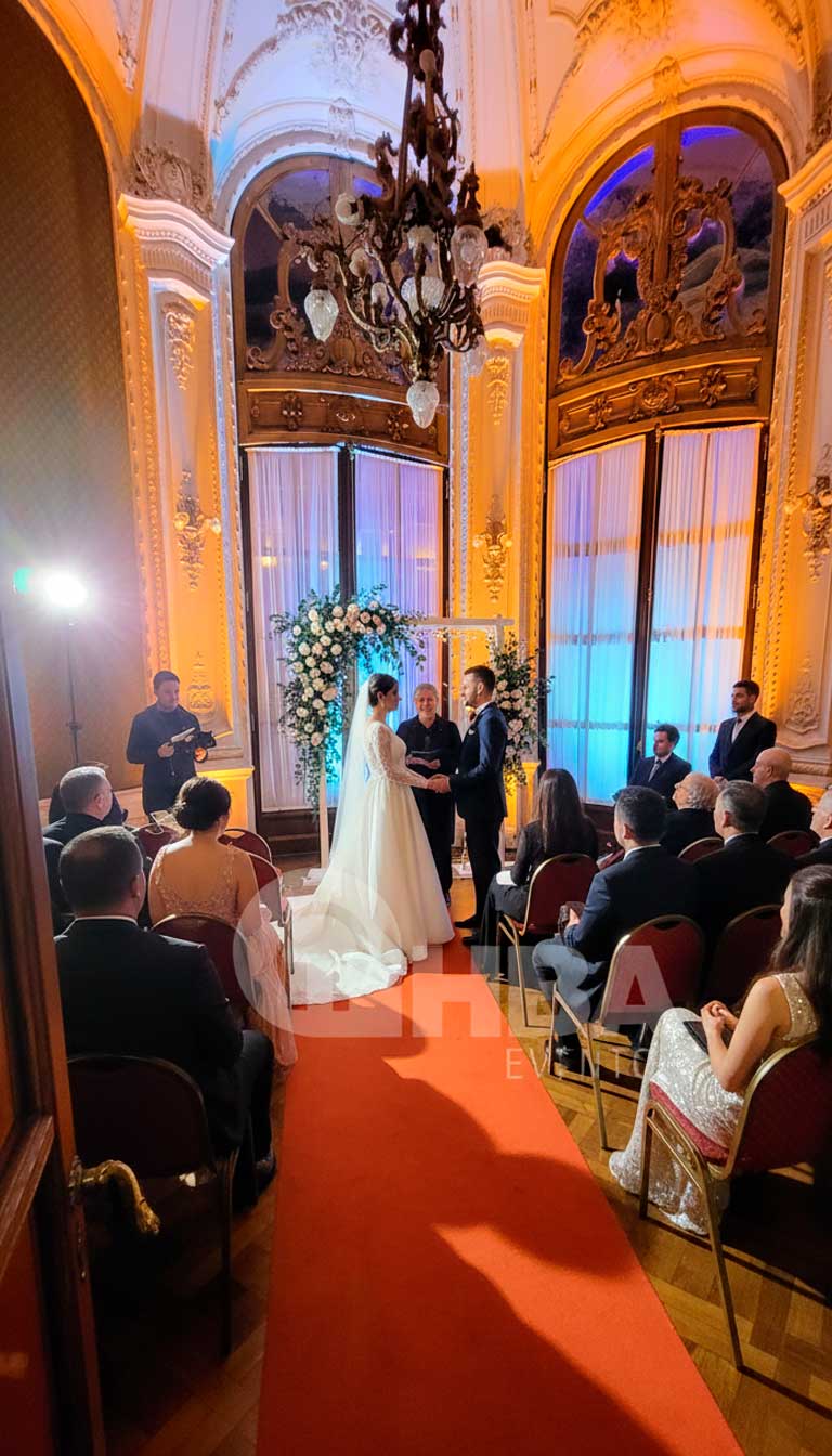 Palacio Centro Naval eventos: Tu Evento de Lujo en el Corazón de Buenos Aires 4 Ceremonia de boda en Palacio Centro Naval eventos