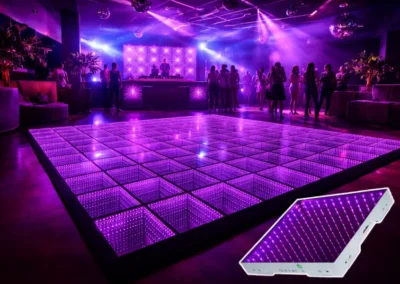 alquilar pista de baile led estrellada lila para fiesta hba creative group 2